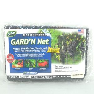 Dalen GARD'n Net 14ft x 14ft 5/8" Mesh Netting Garden Shrub Tree Protection NEW